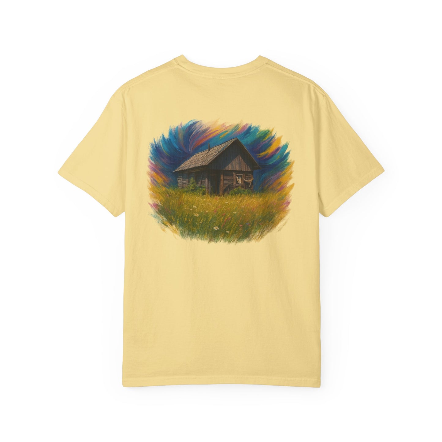 Rustic Landscape T-shirt | Relaxed Fit Tee, Casual Wear, Nature Lover Gift, Summer Outing Top, Eco-Friendly Apparel