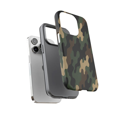 Camouflage Phone Case, Tough Cases, Military Style, Unique Phone Accessories, Gift for Him, Durable Phone Cover