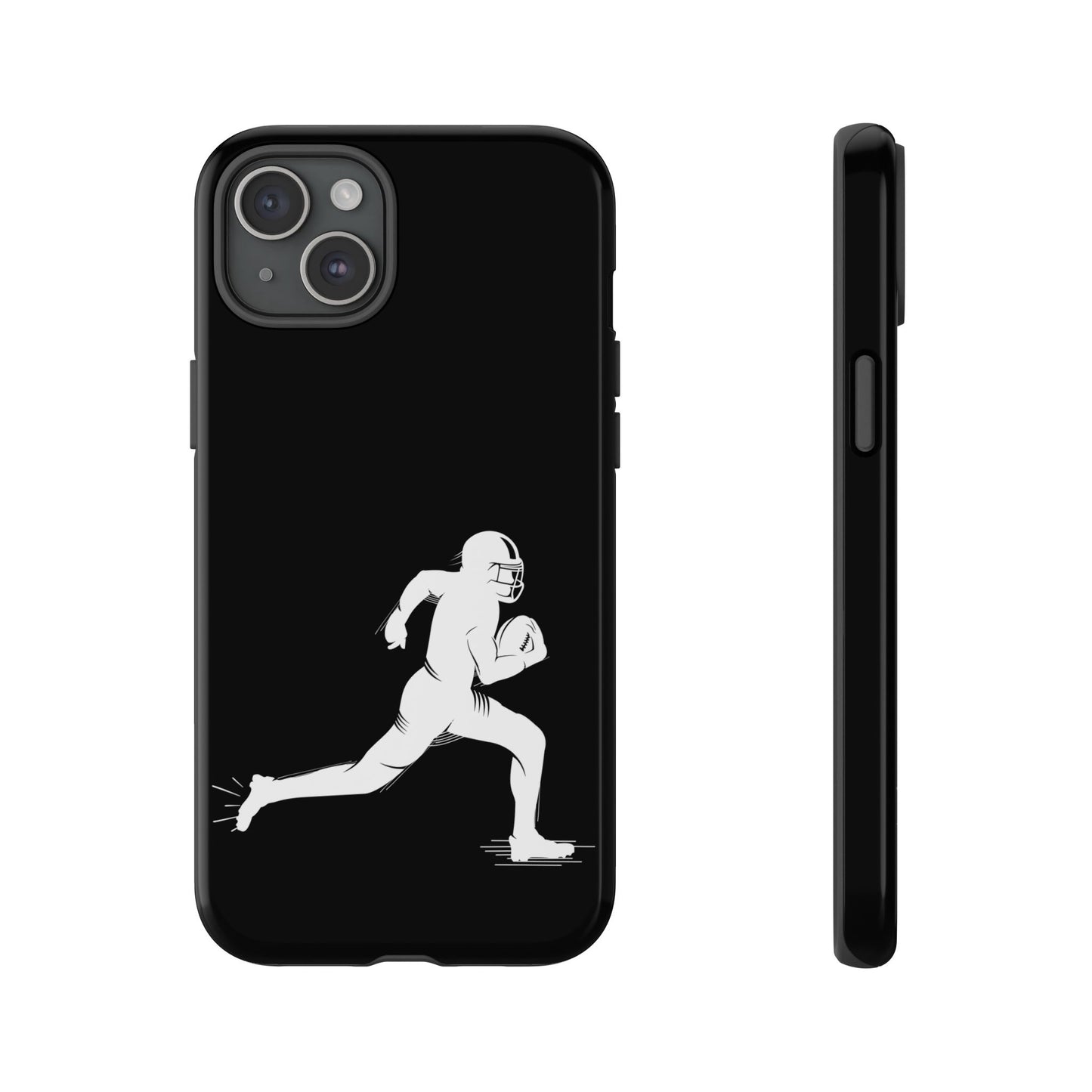 Football Player Phone Case, Tough Cases, Sports Phone Cover, Gift for Athletes, iPhone & Samsung Accessories, Running Player Design