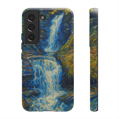 Artistic Phone Case - Waterfall Design, Unique Gift, Phone Accessory, Nature Lover, Original Artwork