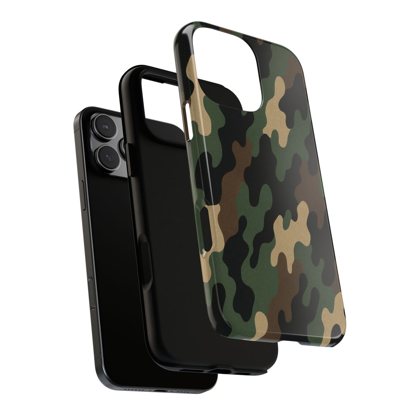 Camouflage Phone Case, Tough Cases, Military Style, Unique Phone Accessories, Gift for Him, Durable Phone Cover