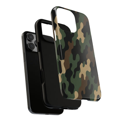 Camouflage Phone Case, Tough Cases, Military Style, Unique Phone Accessories, Gift for Him, Durable Phone Cover