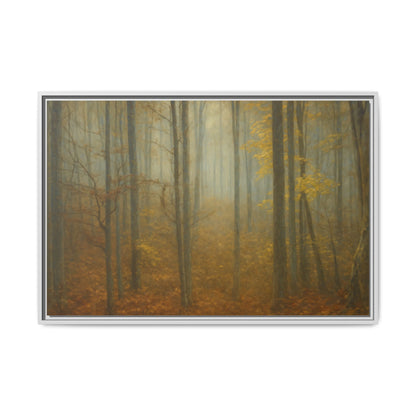 Framed Matte Canvas Art | Serenity in the Forest | Nature Wall Decor, Home Gallery, Cozy Living Room, Gift for Nature Lovers