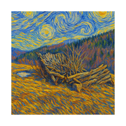 Matte Vertical Posters of Starry Night - Art Print for Home Decor, Wall Art, Gift for Art Lovers, Bacground for Celebrations