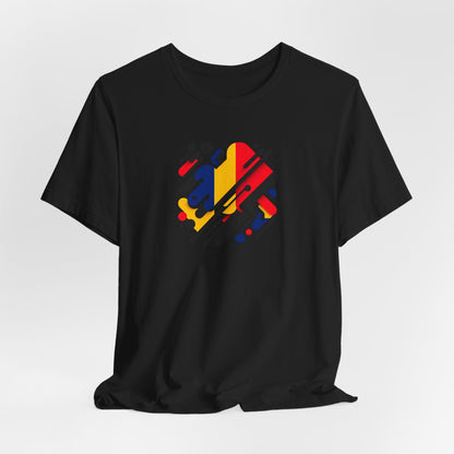 Artistic Heart Unisex Jersey Tee - Vibrant Graphic Tee, Casual Wear, Gift for Art Lovers, Birthday Surprise, Everyday Comfort