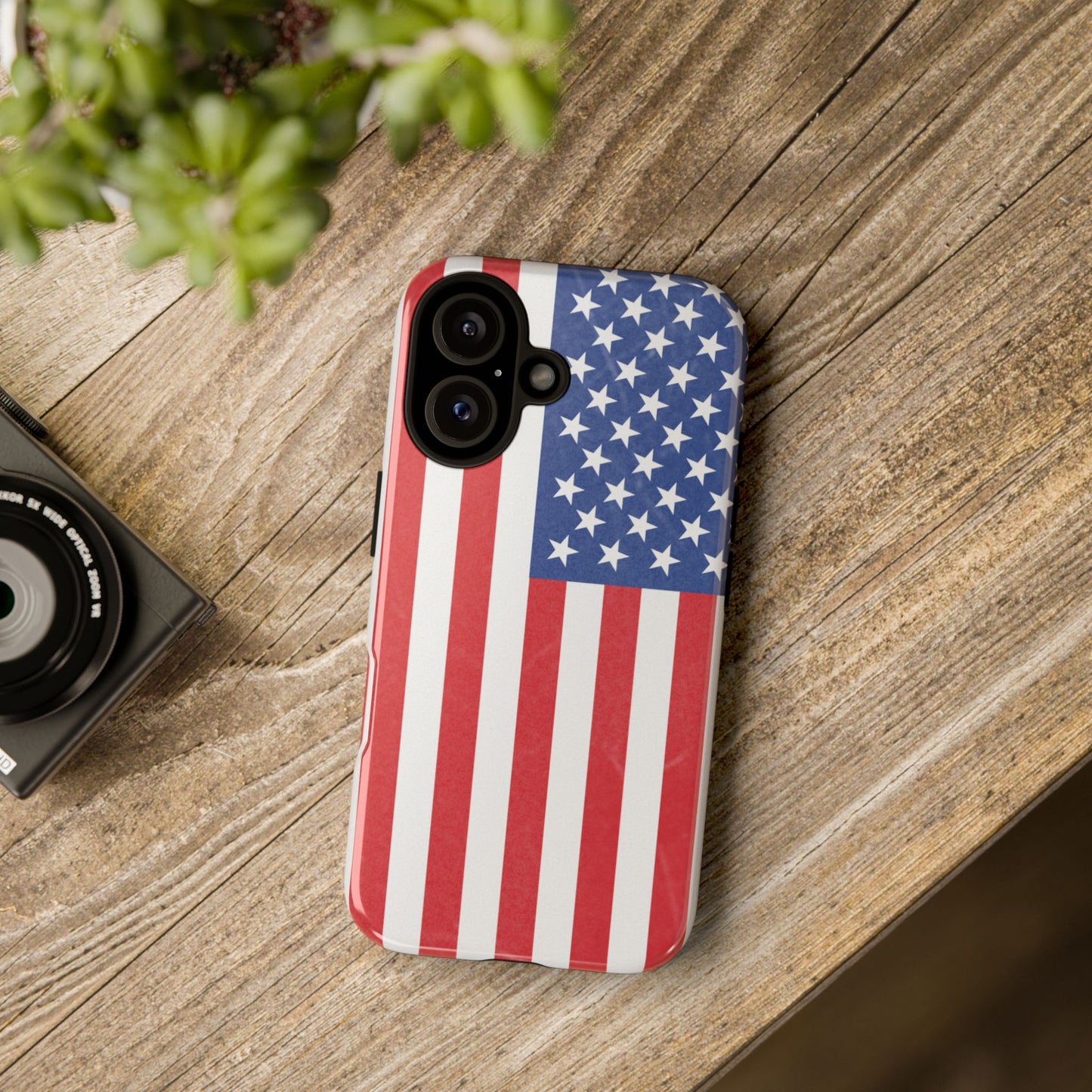 Patriotic Phone Case - Tough Cases for Veterans, USA Lovers, Independence Day, Memorial Day, Flag Design