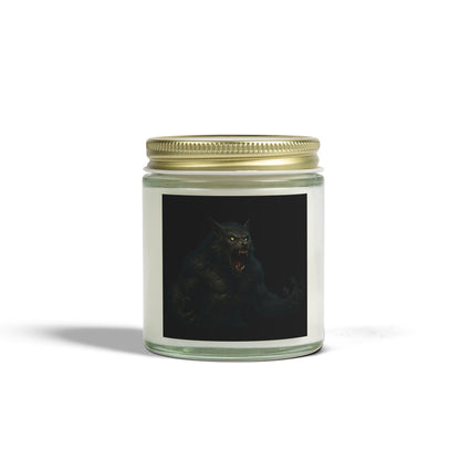 Mystical Creature Scented Candle, Hand-Poured Coconut Apricot Wax, Home Decor, Unique Gift, Halloween, Relaxation, Aromatherapy