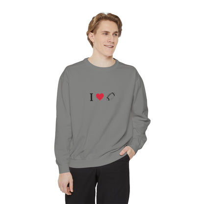 Unisex Sweatshirt, I love Football, Cozy, Perfect for Everyday Wear, Gift Idea for Friends, Couples, and Special Occasions