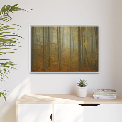 Framed Matte Canvas Art | Serenity in the Forest | Nature Wall Decor, Home Gallery, Cozy Living Room, Gift for Nature Lovers