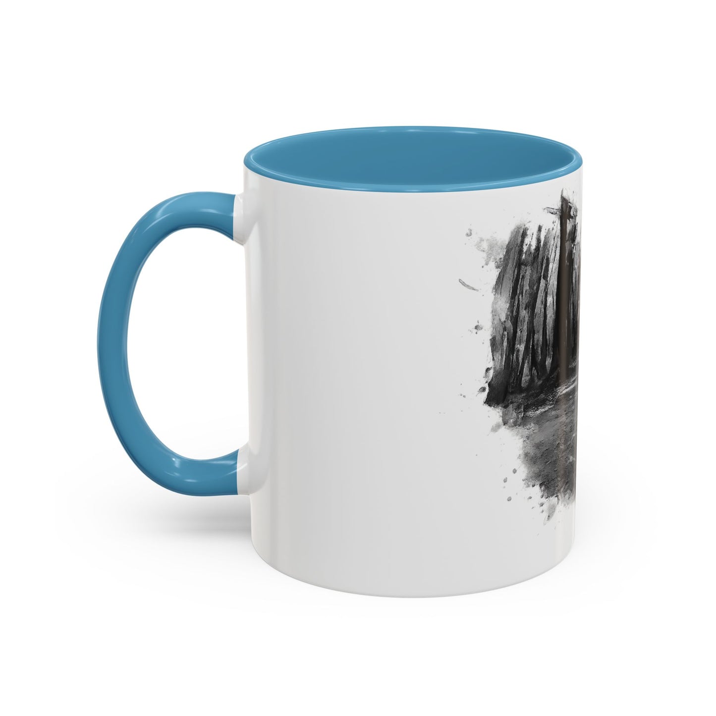 Moody Abstract Forest Coffee Mug | Unique Gift for Nature Lovers, Cozy Home Decor, Perfect for Coffee, Tea, and Hot Chocolate