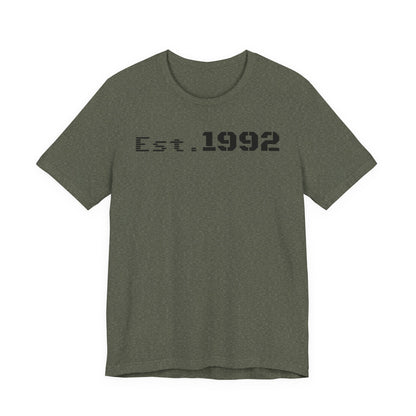 Est. 1992 Unisex Jersey Tee - Retro Birthday Gift, Casual Wear, Cool Vintage T-Shirt, Gift for Him, Gift for Her