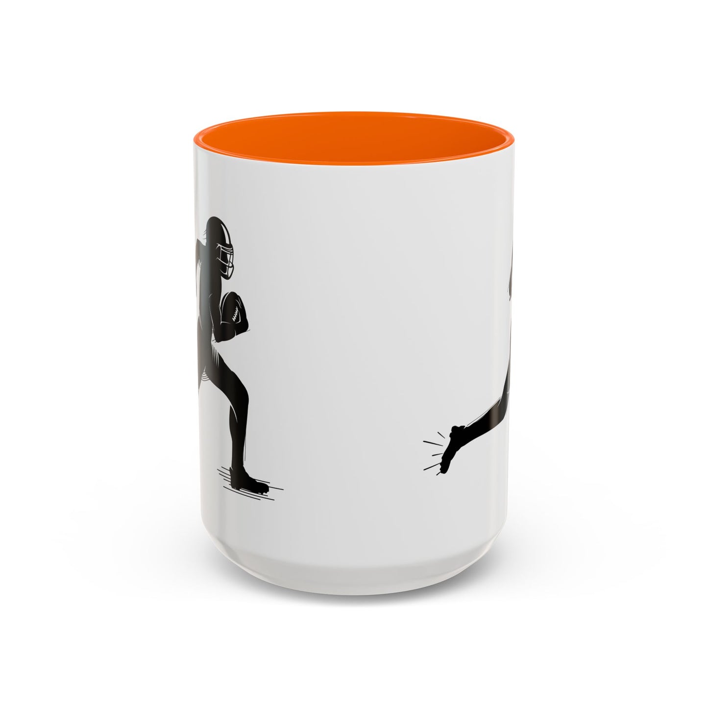 Football Player Themed Accent Coffee Mug, Sports Fan Gift, Unique Mug for Athletes, Coffee Lover, Game Day Essential