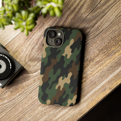 Camouflage Phone Case, Tough Cases, Military Style, Unique Phone Accessories, Gift for Him, Durable Phone Cover