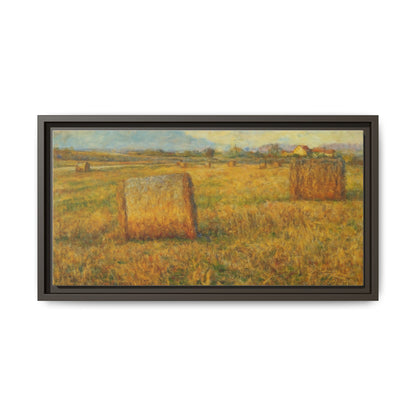 Framed Matte Canvas Wall Art - Rustic Farm Landscape, Country Decor, Home Gallery, Gift for Nature Lovers, Housewarming Decor