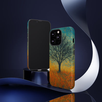Artistic Phone Case with Tree Design, Nature Lover Gift, Unique Phone Cover, Holiday Present, Eco-friendly Tech Accessories