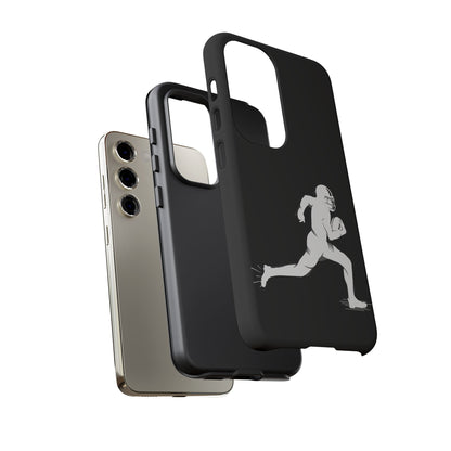 Football Player Phone Case, Tough Cases, Sports Phone Cover, Gift for Athletes, iPhone & Samsung Accessories, Running Player Design