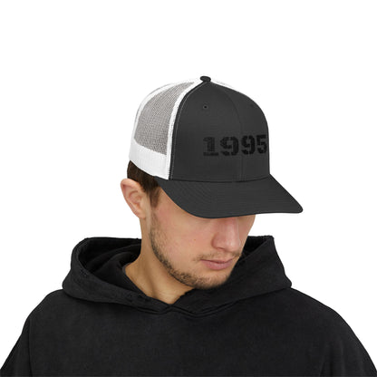 1995 Snapback Trucker Cap, Retro Cap, Vintage Style Hat, Birthday Gift, Casual Wear, 90s Fashion, Unisex Headwear
