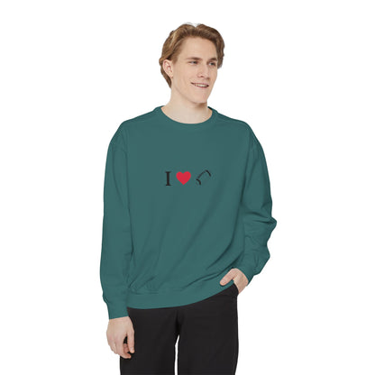 Unisex Sweatshirt, I love Football, Cozy, Perfect for Everyday Wear, Gift Idea for Friends, Couples, and Special Occasions