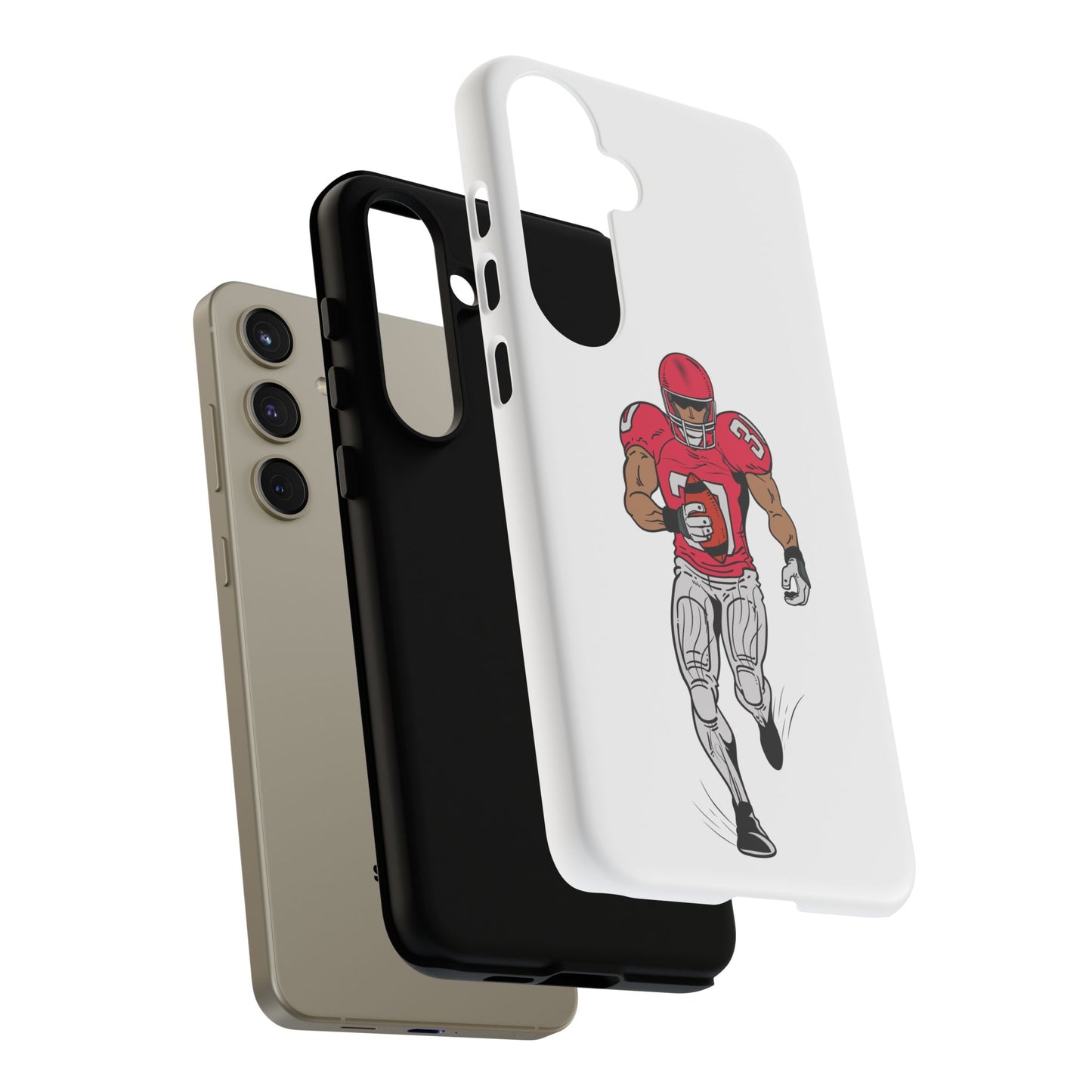 Football Player Tough Case, Sports Phone Cover, Athlete Gift, Tough Phone Case, Fall Sports, Football Lover's Accessory