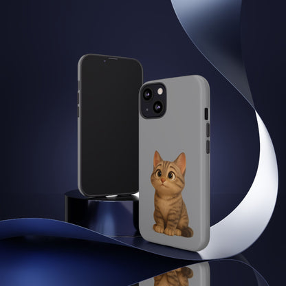 Cute Cat Phone Case, Kawaii Pet Accessory, Gift for Cat Lovers, Animal Phone Cover for Kids, Unique Kitty Design, Birthdays, Holidays