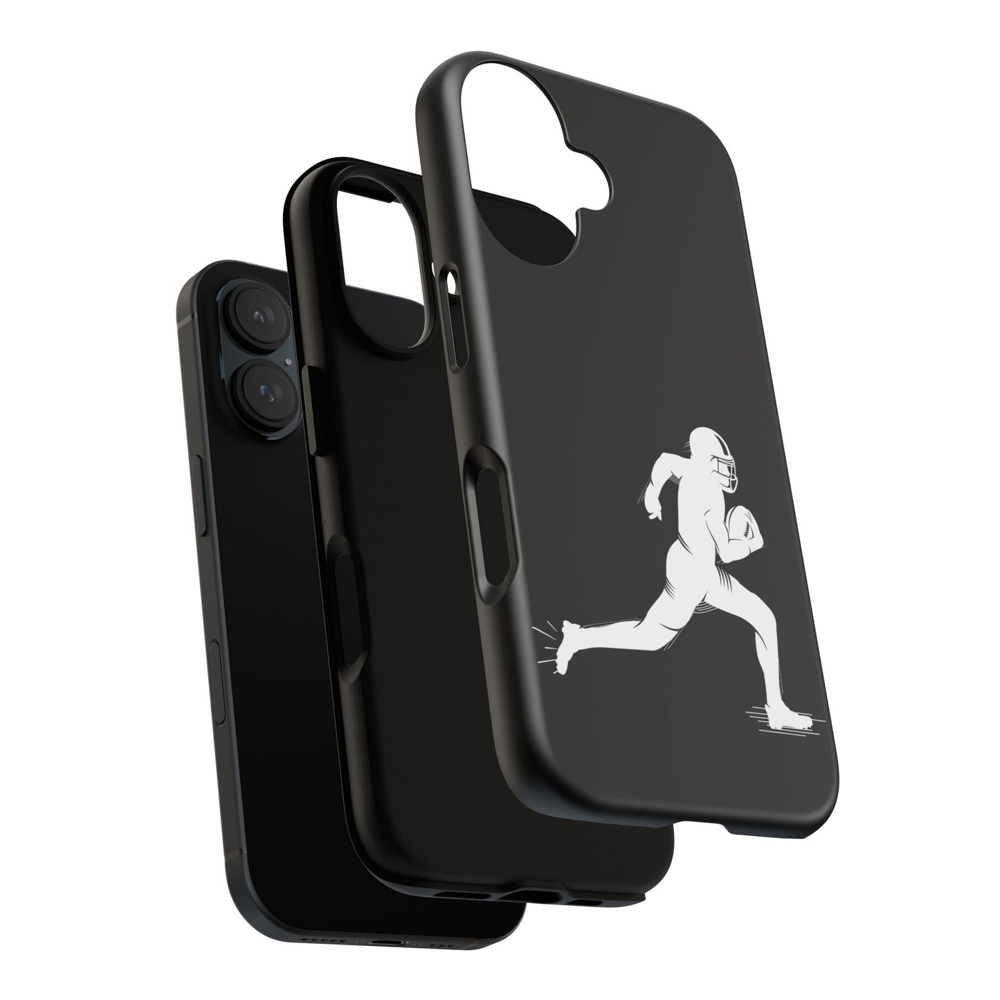 Football Player Phone Case, Tough Cases, Sports Phone Cover, Gift for Athletes, iPhone & Samsung Accessories, Running Player Design