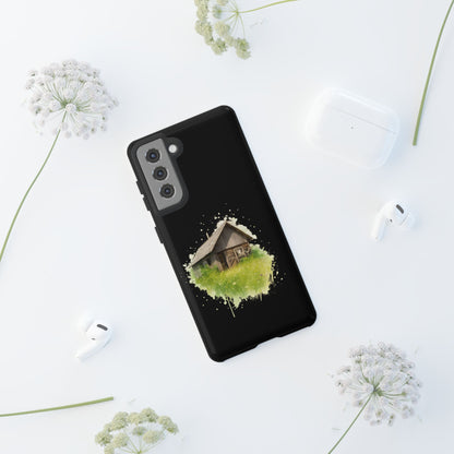 Rustic Farmhouse Phone Case, Cute Cottage Design, Tough Cases for Nature Lovers, Eco-Friendly Gift, Customizable Tech Accessories