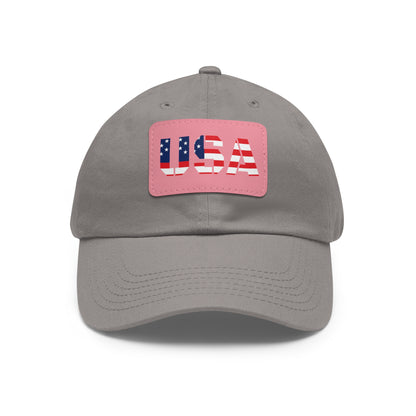 Dad Hat with USA Leather Patch
