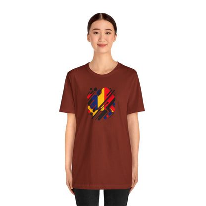 Artistic Heart Unisex Jersey Tee - Vibrant Graphic Tee, Casual Wear, Gift for Art Lovers, Birthday Surprise, Everyday Comfort