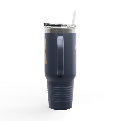 Cute Cat Insulated Travel Mug, Perfect for Pet Lovers, 40oz Coffee Cup, Travel Tumbler, Gift for Cat Lovers, Customizable Mug