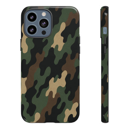 Camouflage Phone Case, Tough Cases, Military Style, Unique Phone Accessories, Gift for Him, Durable Phone Cover