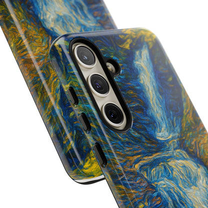 Artistic Phone Case - Waterfall Design, Unique Gift, Phone Accessory, Nature Lover, Original Artwork