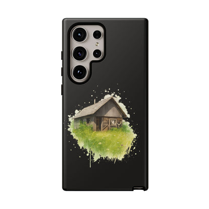 Rustic Farmhouse Phone Case, Cute Cottage Design, Tough Cases for Nature Lovers, Eco-Friendly Gift, Customizable Tech Accessories
