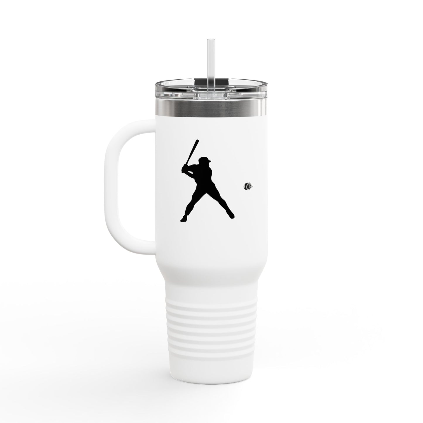Baseball Player Insulated Travel Mug - 40oz, Sports Enthusiast Gift, Coffee Cup, Active Lifestyle, Personalized Mug, Custom Travel Tumbler