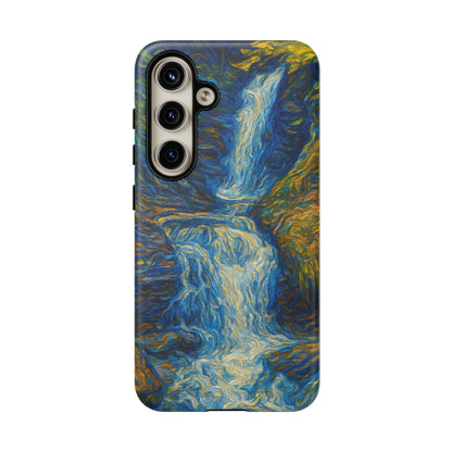 Artistic Phone Case - Waterfall Design, Unique Gift, Phone Accessory, Nature Lover, Original Artwork
