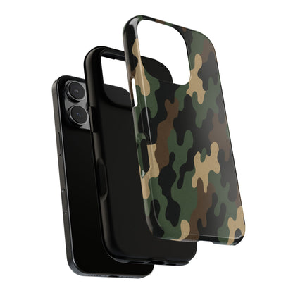 Camouflage Phone Case, Tough Cases, Military Style, Unique Phone Accessories, Gift for Him, Durable Phone Cover