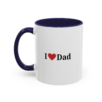 I Love Dad Accent Coffee Mug - Perfect Gift for Father's Day & Birthdays