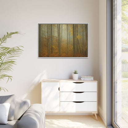 Framed Matte Canvas Art | Serenity in the Forest | Nature Wall Decor, Home Gallery, Cozy Living Room, Gift for Nature Lovers
