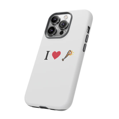I Love Baseball Vibe Phone Case - Tough Cases for Sports Lovers, Gifts for Athletes, Fun Accessories, iPhone and Android Compatible