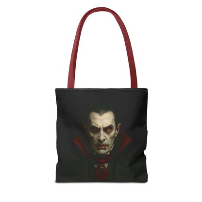 Vampire Haunted Tote Bag, Spooky Shopping Bag, Halloween Accessory, Gothic Style Handbag, Perfect for Halloween Parties, Unisex Tote