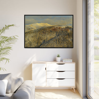 Framed Mountain Canvas Art, Perfect for Home Decor, Nature Wall Art, Gift for Nature Lovers, Cozy Atmosphere