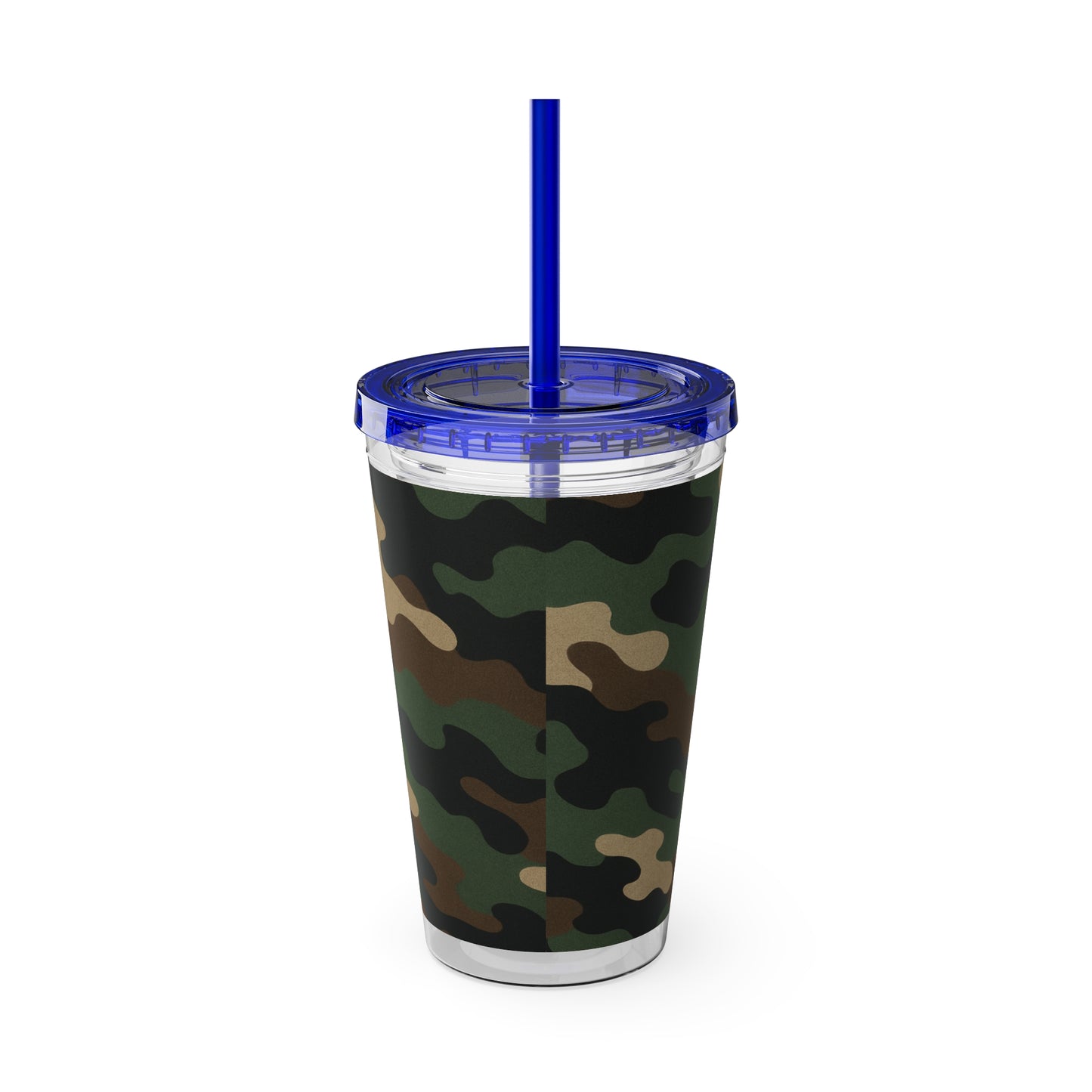 Stylish Camo Tumbler, 16oz Cup with Straw, Perfect for Outdoor Adventures, Gifts for Him, Travel Mug, Eco-friendly Drinkware, Camping