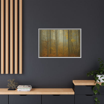 Framed Matte Canvas Art | Serenity in the Forest | Nature Wall Decor, Home Gallery, Cozy Living Room, Gift for Nature Lovers