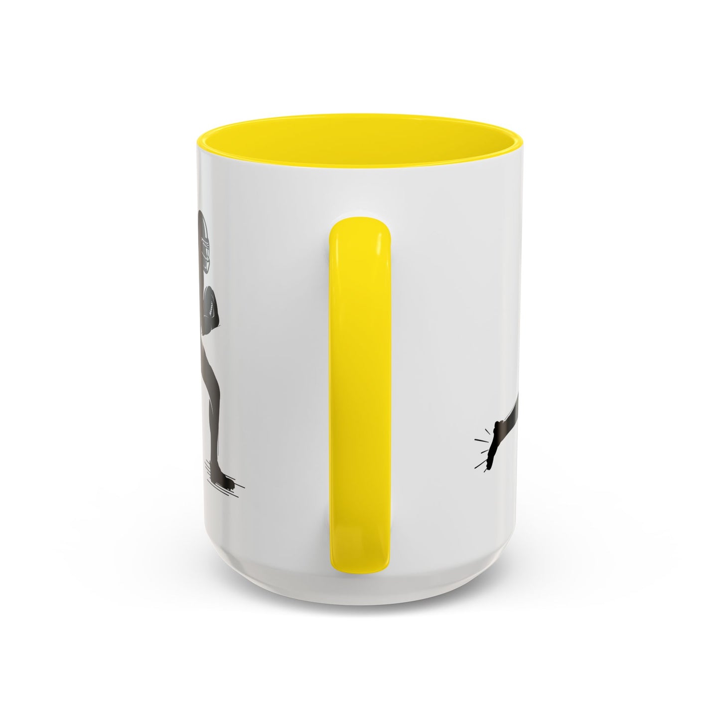 Football Player Themed Accent Coffee Mug, Sports Fan Gift, Unique Mug for Athletes, Coffee Lover, Game Day Essential