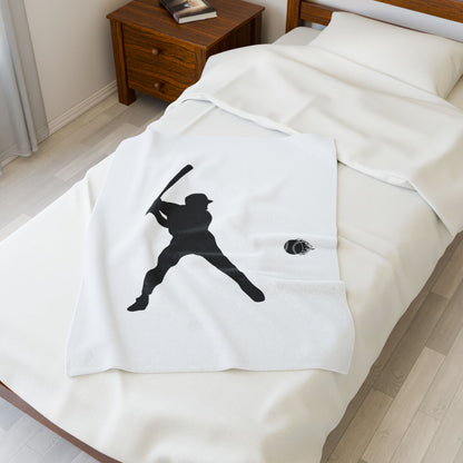 Baseball Player Plush Blanket | Soft Sports Throw, Cozy Gift for Athletes, Home Decor, Game Day Blanket, Perfect for Birthdays