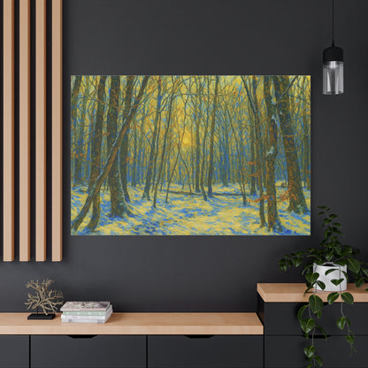 Forest Sunrise Canvas Print, Wall Art, Nature Photography, Home Decor, Gift for Nature Lovers, Landscape Artwork