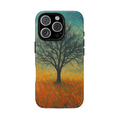 Artistic Phone Case with Tree Design, Nature Lover Gift, Unique Phone Cover, Holiday Present, Eco-friendly Tech Accessories