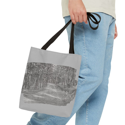 Scenic Path Tote Bag, Reversible Tote, Eco-Friendly Shopper, Outdoor Adventure Bag, Gift for Nature Lovers, Stylish Carryall - product image