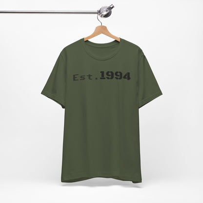 Est. 1994 Unisex Tee, Vintage Birthday Shirt, Nostalgic 90s Apparel, Perfect Gift for 30th Birthday, Casual Daily Wear