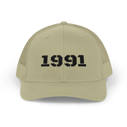 Vintage 1991 Snapback Trucker Cap, Retro Hat, Unisex Baseball Cap, Gift for Birth Year 1991, Casual Style Headwear