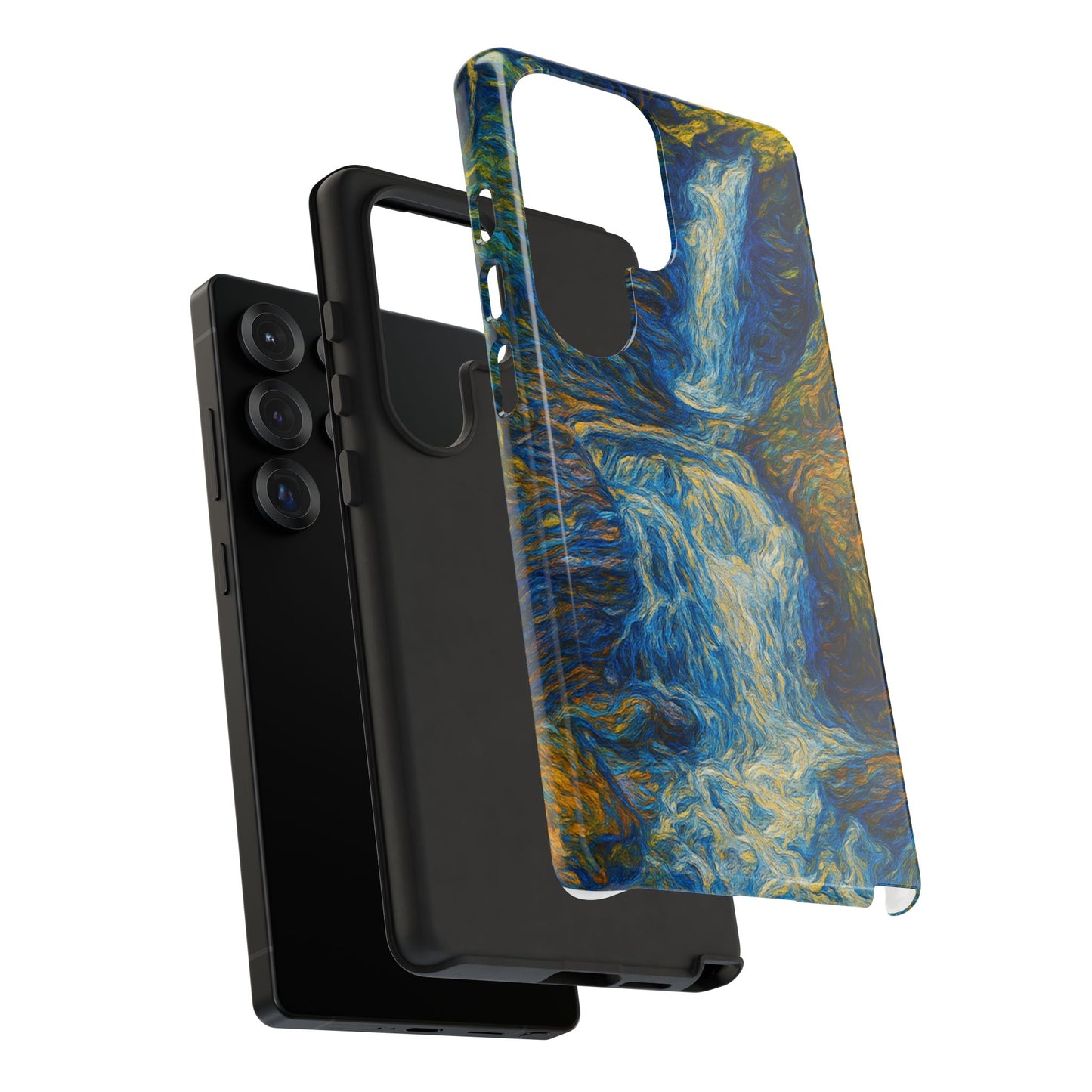 Artistic Phone Case - Waterfall Design, Unique Gift, Phone Accessory, Nature Lover, Original Artwork